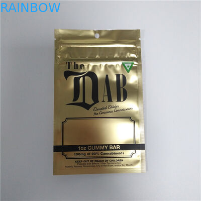 Çocuk Kanıtı Yeniden Kullanılabilir Kilitli Torbalar, Mylar Stand Up Kılıfı Gravür Baskı