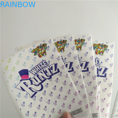 Özelleştirilmiş Etiketleri Yazdırılabilir Küçültmek Wrap Beyaz Runtz Mylar Kağıt Çıkartmalar Gravür Baskı