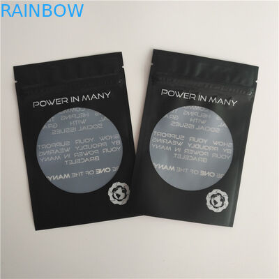 Parlak Isı Mühür Ambalaj Çantaları Özel Logo Zip Kilit Çanta Küpe Bilezik Torbalar