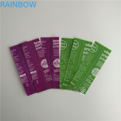 Tam Renkli Baskı Shrink Sleeve Etiketleri Şişe İçin Gıda Sınıfı Plastik Malzeme