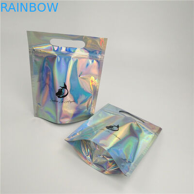 Moistureproof Folyo Kılıfı Ambalaj Stand Up Fermuarlı Saplı Özel Boyut