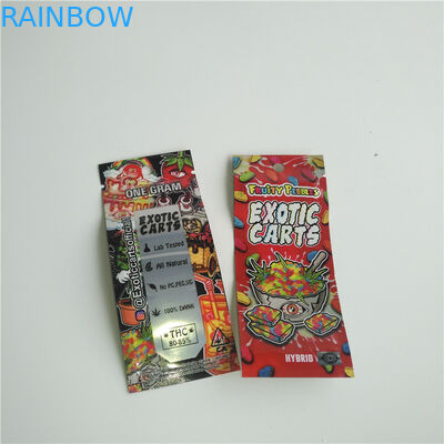 CBD Vape Kartuşları Açılıp Kapanabilir Stand Up Torbalar Fermuar Mylar Çantası Vape Tankı Için