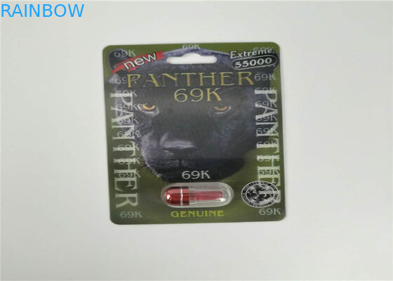 Slide Blister Kart Ambalaj Erkek Geliştirme Hapları Paketleme Seks Hapı 3d Ambalaj