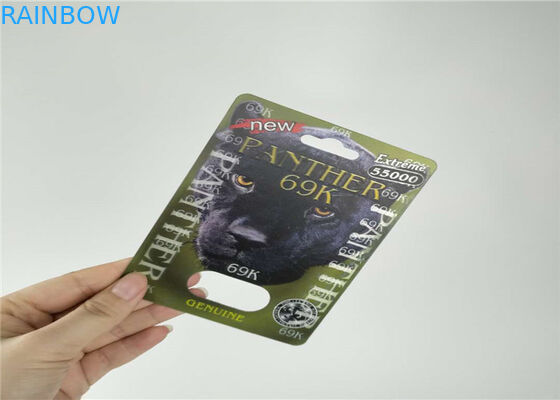 Gergedan Hap Kapsül Blister Kart Ambalaj 3D Hapı Şişe Sigara Uzun Ömür