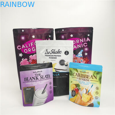 Özel Baskılı Snack Gıda Ambalaj Torbaları Fermuarlı Alüminyum Folyo Süt Tozu Paketi