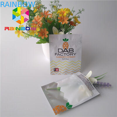 CBD Yağ Sakızları Weeds için Alüminyum Folyo Plastik Torbalar Ambalaj Neme Dayanıklı