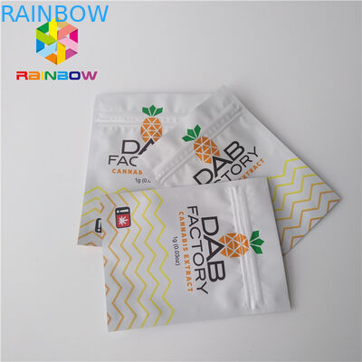 CBD Yağ Sakızları Weeds için Alüminyum Folyo Plastik Torbalar Ambalaj Neme Dayanıklı