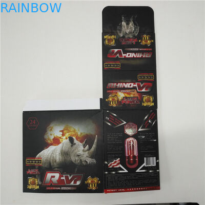 ABS Malzeme Plastik Hap Şişeleri Gergedan 12 Blister Ambalaj Kartı Ekran Kutusu