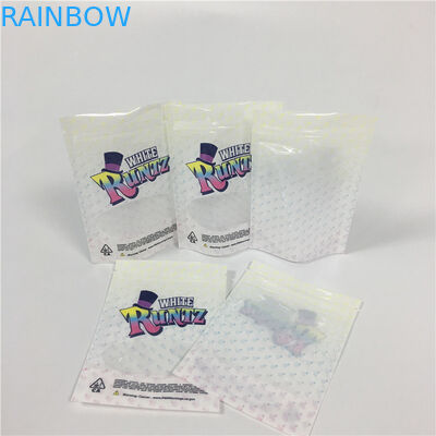 Çocuk Dayanıklı Ambalaj Koku Geçirmez Fermuar Runtz 3.5g Mylar Ot ambalaj Torbaları