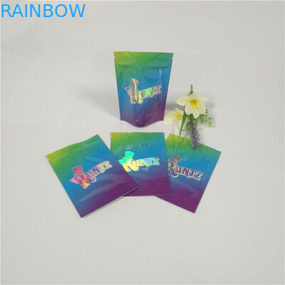 Runtz Mylar Ot Folyo Kılıfı Ambalaj Poşetleri Özel Etiket Paketlerini Dayanıklı Şakalar