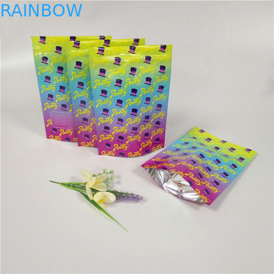 Çift Fermuarlı Özel Baskılı Stand Up Torbalar Lamine Alüminyum Folyo Çantalar parlak Yüzey