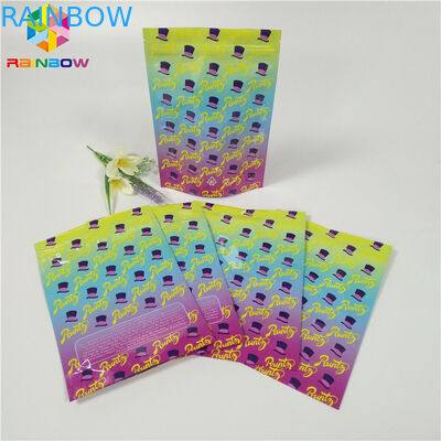 Özel 1oz 3.5g Folyo Kılıfı Ambalaj Koku Korumalı Ot Ambalaj Torbaları Parlak Yüzey