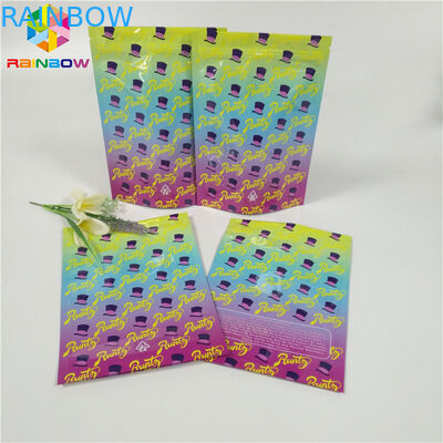 Özel 1oz 3.5g Folyo Kılıfı Ambalaj Koku Korumalı Ot Ambalaj Torbaları Parlak Yüzey