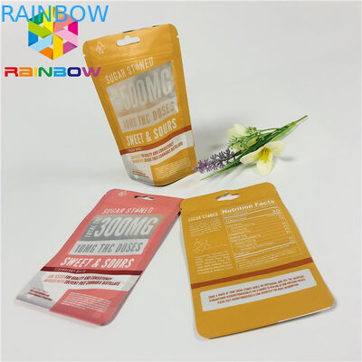 Yeniden kullanılabilir plastik Stand Up fermuarlı kese çanta Matt açık açık pencere ile bitmiş