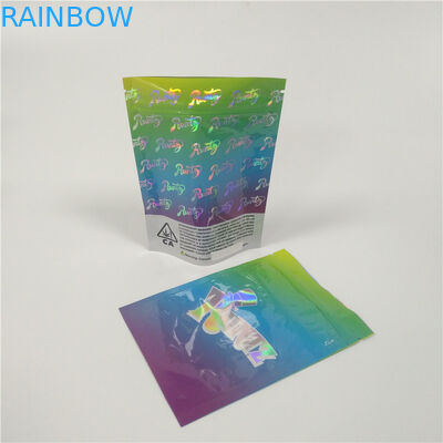 Çocuk Proof Alüminyum Folyo Kese Ambalaj Esrar Sakızlı Şeker İçin Çanta Stand Up