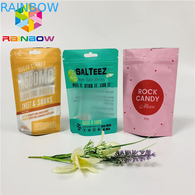 Gıda Sınıfı Plastik Torbalar Ambalaj Lamine Fermuarlı Kese Özel Logo Stand Up