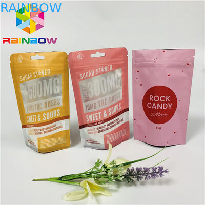 Gıda Sınıfı Plastik Torbalar Ambalaj Lamine Fermuarlı Kese Özel Logo Stand Up