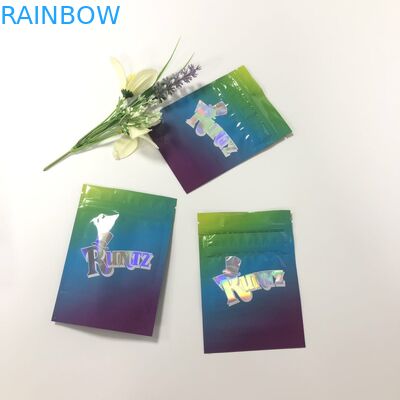 Bitkisel Tütsü Alüminyum Folyo Çantalar Runtz Plastik Gravürlü Pencereli Baskı