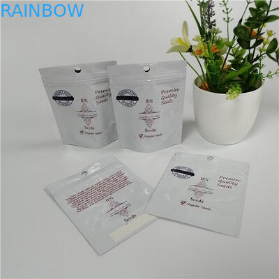 Kendinden Standı Ot Tohum Plastik Kilitli Çanta Özel Baskılı Mat Siyah Folyo Kılıfı