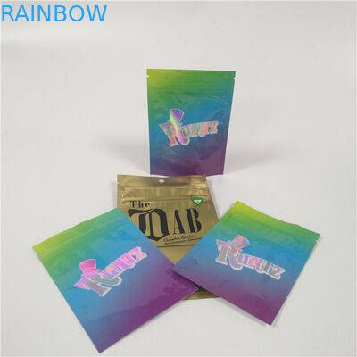 3.5 Gram Plastik Torbalar Paketleme Stand Up Mylar Kilitli Ot Runtz Kenevir Çanta