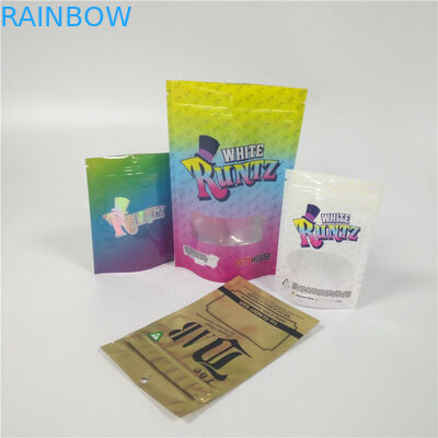 Özel Baskılı Stand Up Kese Ambalajı Parlak Yüzeyli Cbd Pencereli