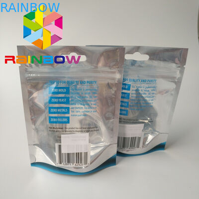 Özel Baskılı Folyo Çanta Ambalajı, Farmasötik Kraton İçin Zip Kilit Kılıfı Stand Up