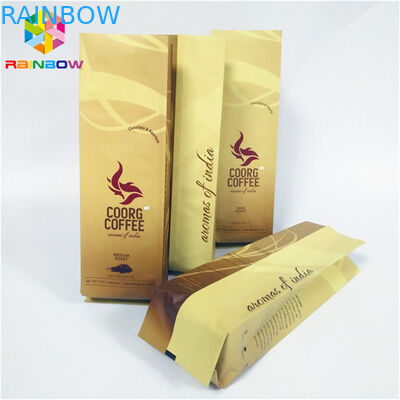 Özel Baskılı Stand Up Fermuar Çanta Torbaları Nem Bariyeri Yan Gövde Düz Tabanlı