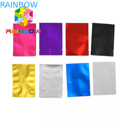 Yeniden Kapanabilir Plastik Torbalar Paketleme Üç Yan Mühür Otlar / Kurabiyeler İçin Küçük Mylar