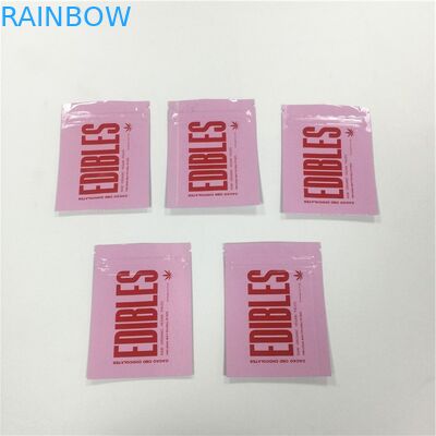 Parlak Yüzey Baskılı Kilitli Torbalar Alüminyum Folyo Lamine Şeker Sakızlı Ambalaj