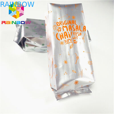 Lamine Plastik Torbalar Paketleme Yan Kıskaçlı Isı Contası Vakumlu Toplu Çay Vanası Çantası