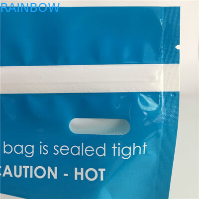 Mikrodalga Buhar Alt Gövde Çantaları Parlak Stand Up Plastik Sterilizatör Retort Kılıfı