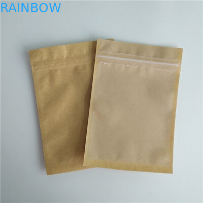Kiraz Tohum Kahve Poşet Yastık Özel Kağıt Torbalar Pencere ile Dayanıklı Geri Dönüşümlü