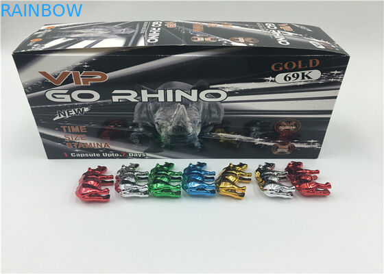 3D Hologram Etkisi Hap Blister Kart Ambalaj Gergedan 69 Konteyner Bullet Dayanıklı