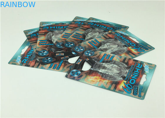 Erkek İçin Doğal Performans Arttırıcı Cinsel Haplar İçin Dayanıklı Kağıt Kartı Ambalajı