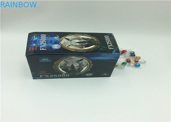 Siyah Mamba 3D Etkisi Blister Kart Ambalaj Kapsül Seks Hapları Özel Tasarım