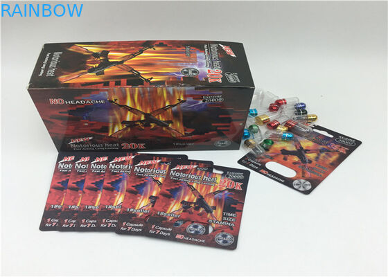 Özel Logo 3D Etkisi Blister Paketi Ambalaj Erkekler Geliştirme Süper Tıp İçin Şişe Kartı