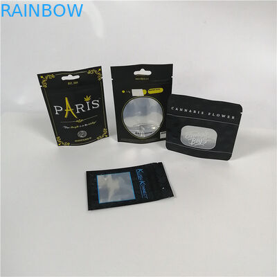 Temizle Pencere Alüminyum Folyo Kılıfı Ambalaj Cbd Ot Mylar Plastik Doypack Fermuarlı Paketi