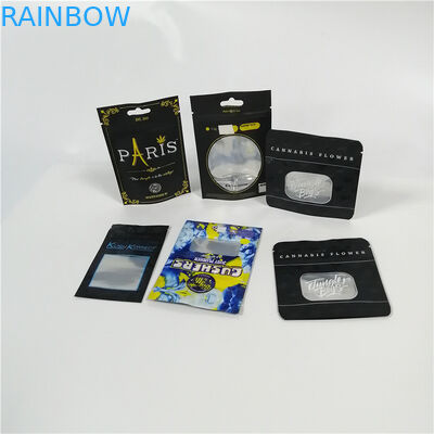 Temizle Pencere Alüminyum Folyo Kılıfı Ambalaj Cbd Ot Mylar Plastik Doypack Fermuarlı Paketi