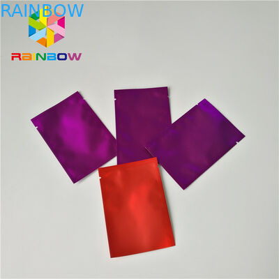 Kozmetik Makyaj Paketi için Mat Alüminyum Folyo Ambalaj Çanta Üç Yan Seal Kılıfı