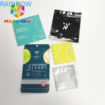 Kozmetik Makyaj Paketi için Mat Alüminyum Folyo Ambalaj Çanta Üç Yan Seal Kılıfı