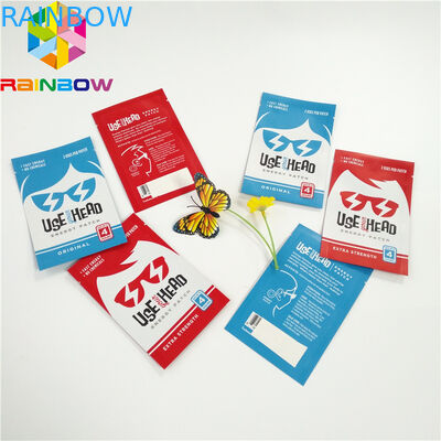 Plastik Mylar Düz Paketler Alüminyum Folyo Çanta Lamine Yüz Maskesi Kılıfı Tear Notch ile