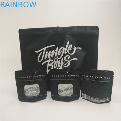 Plastik Stand Up Medikal Kese Bitkisel Tütsü Ambalajları Çocuklara Dayanıklı Kilitli Torba