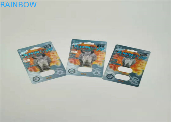 Mamba 3d Etkisi Blister Kart Ambalaj Kapsül Seks Hapları İçin Özelleştirilmiş Baskı