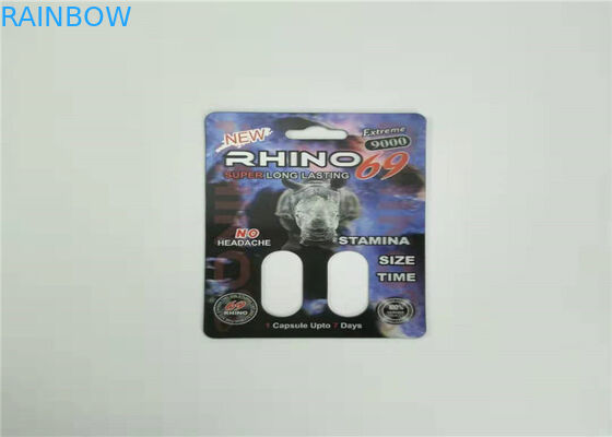 Mamba 3d Etkisi Blister Kart Ambalaj Kapsül Seks Hapları İçin Özelleştirilmiş Baskı