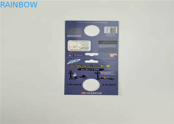 Kapsül Plastik Blister Ambalaj Seks Hapı 3D Kart Gergedan Plastik Kapaklı 8-50000 Desen