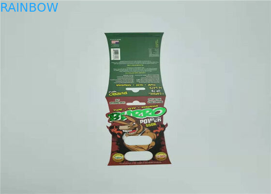 Gergedan 69-9000 Blister Kart Ambalaj Kapsül Erkek Hapları Için Seks Hapları Plastik Takın Kartı