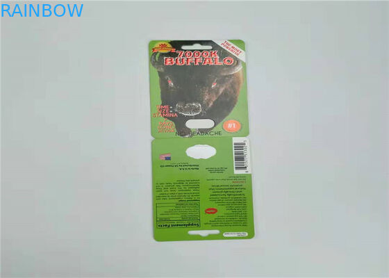 Yuvarlak Blister Hap Ambalaj Kağıt Kartları SWAG Hap Burro Primavera Tyoe Dayanıklı