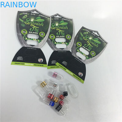 Geri dönüşümlü Blister Kart Ambalaj Fly Erkek Geliştirme Kapsül Hap Kartları ile Mermi