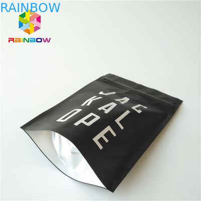 Mat Siyah Metalik Folyo Kılıfı Stand Up Fermuar / Valfli 2 Oz Kahve Poşeti