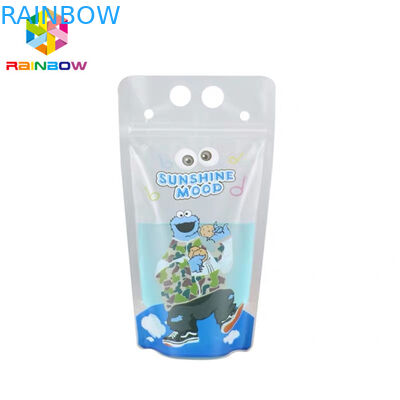 Gravür Baskı Plastik Torba Ambalajı Sıvı İçki Ambalajında ​​Renkli Payetler